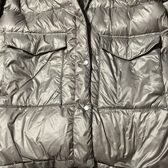 Simons metallic puffer parka - Picture 5 of 12